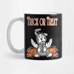 Trick Or Treat Halloween Angel Dog Mug